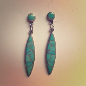 Turquoise dangle earrings